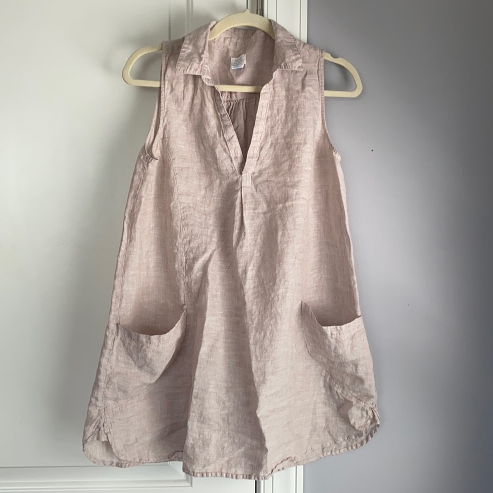 Sigrid Olsen Tan Linen Tunic